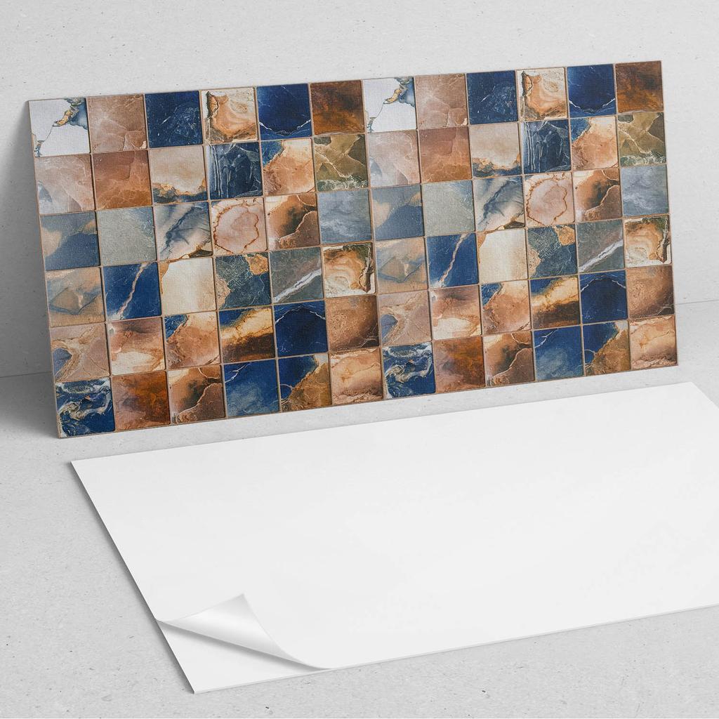 Komplet Kafelków Pcv Z Dekorem Do Kuchni Lub Łazienki Mozaika Z Kamiennymi Wzorami 10X40X20 Cm