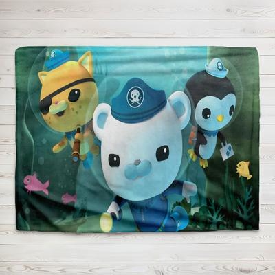The Octcconauts Barnacles Printed Blanket Ultra-Soft Short Pile Anti-Hooking Playroom Living Room Multi-Purpose Blanket For Kids