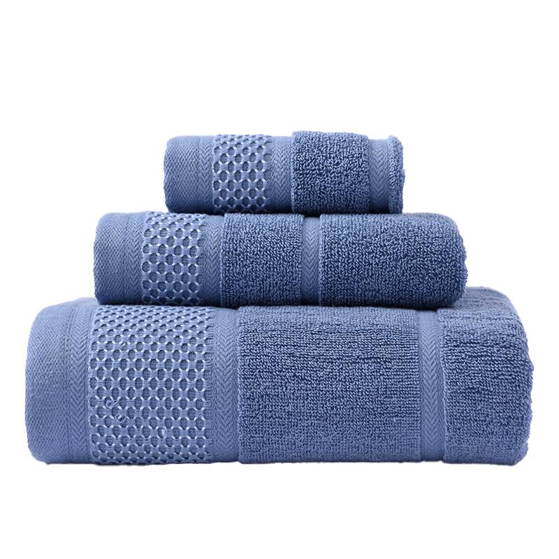 Tri-polar Soft Absorbent 3-Piece Cotton Towel Set