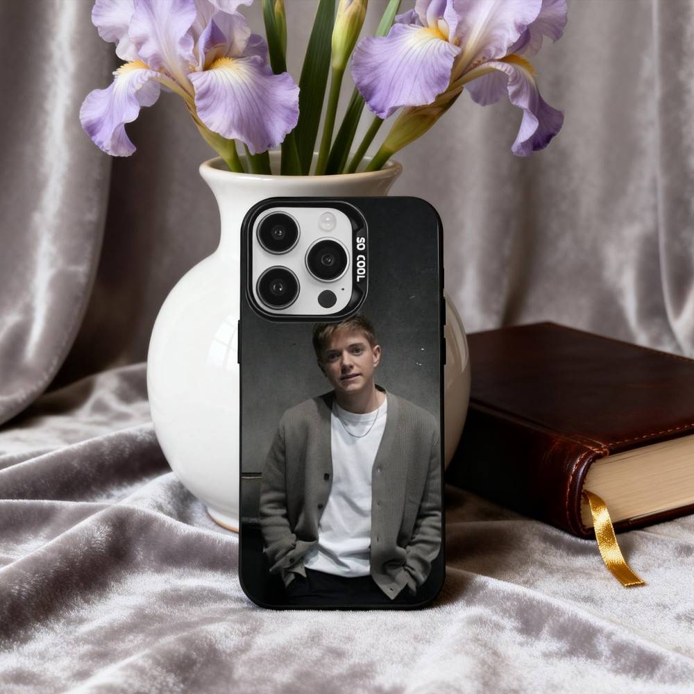 COOL M-Mae M-Martin Actress Phone Case For iPhone17,16,15,14,13,12,11 Plus,Pro Max Black Candy Silver Plated Cover