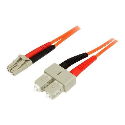Duplex Multimode 50/125 Fiber Optic Patch Cable LC - SC - 1 M - STARTECH