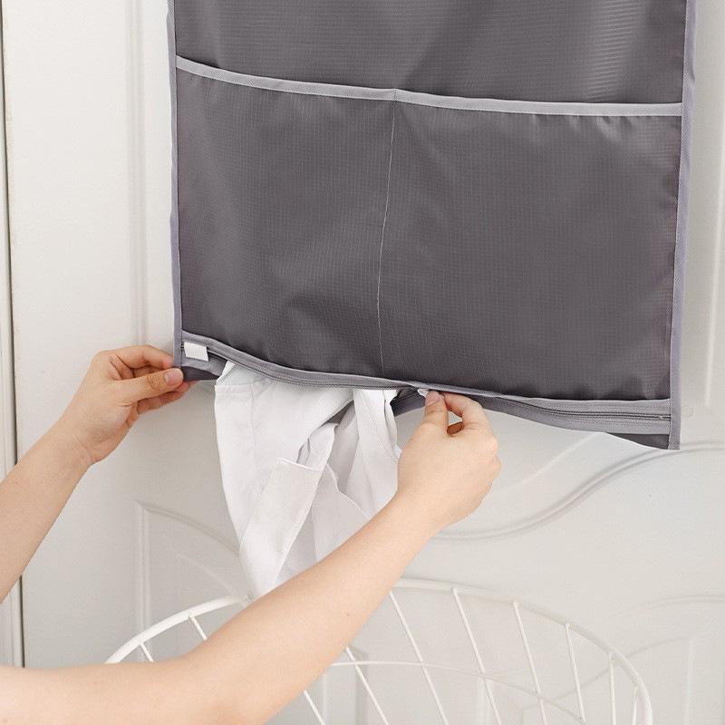 Wall-Mounted Waterproof Oxford Cloth Laundry Basket & Storage Bag