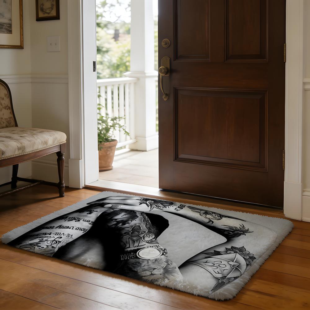 RRels B Albums Cover Floor Mat Soft Flannel Absorbent Mat Non-Slip Rug Home Bedroom Bathroom