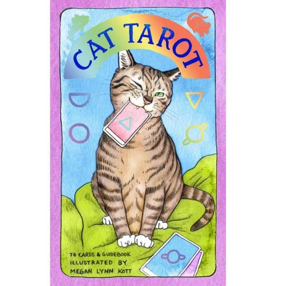 10.6*6.5cm Katt Tarokk: 78 kort (Snodig og humoristisk tarotkortstokk, strømpestopper for kattungeelskere)