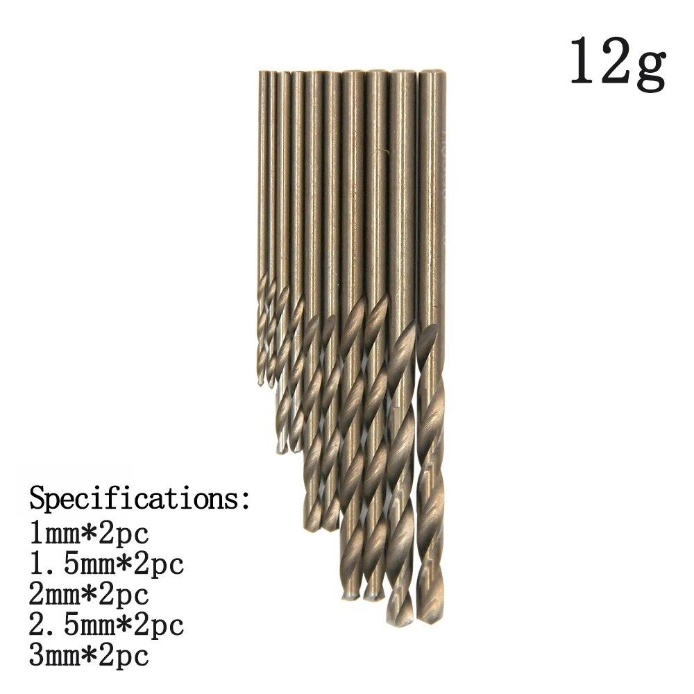 

Набор инструментов для сверления и открытия отверстий из быстрорежущей стали M35 с прямым хвостовиком, 10 шт., 1-3 мм