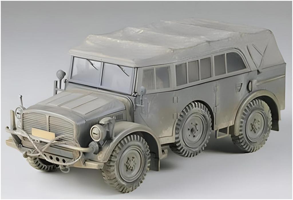 Tamiya Military Miniature Series 52 German Army Large Military Passenger Car Horch Type 1a Plastic Model Kit 35052 1/35 No.