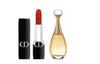 DIOR Vivid Blue Gold Lipstick Perfume Sample Makeup Sample Pack Set Velvet Satin 1.5g+5ml Mother's Day Gift For Mom