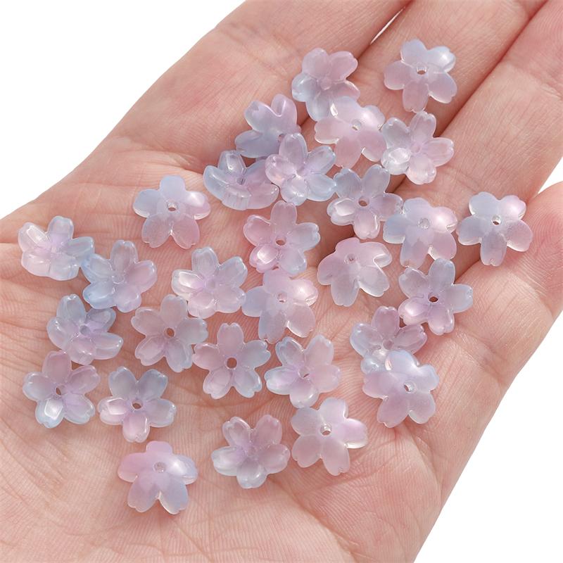 

10шт хрустальные бусины цветок свободные бусины-разделители для изготовления ювелирных изделий DIY браслет ожерелье 11mm лиловый