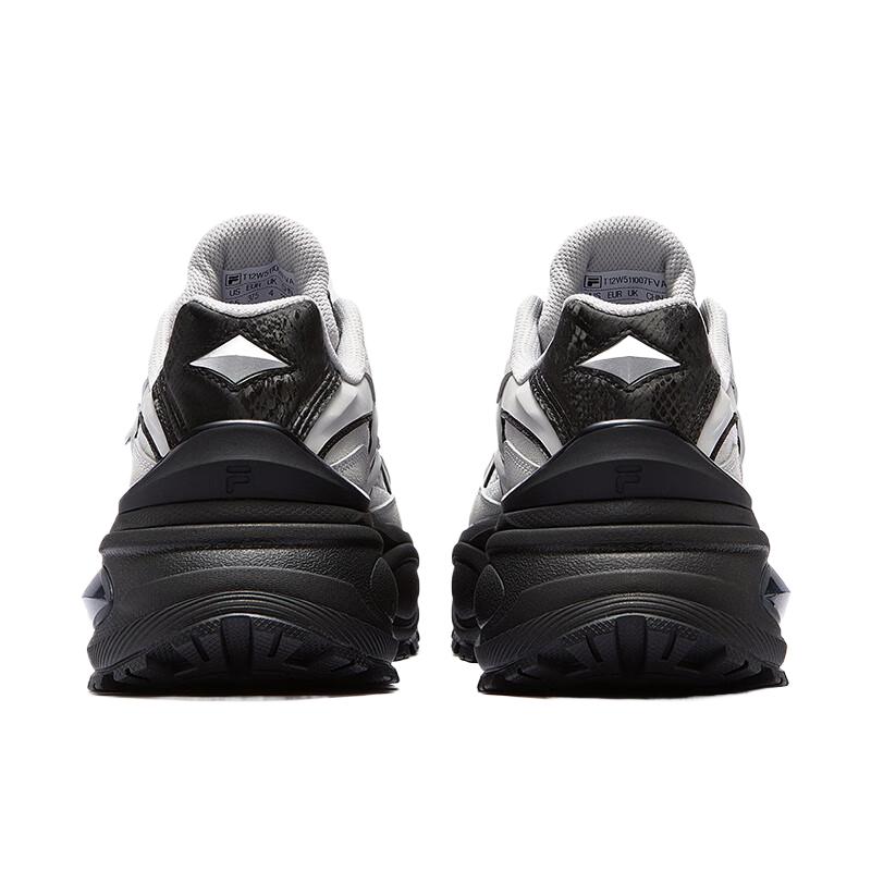Fila Fusion Bianco III Hard Candy 3 Fabric Synthetic Leather Comfortable Height Increasing Low Top Dad Shoes Women Sneakers Gray Black T12W511007F-VA