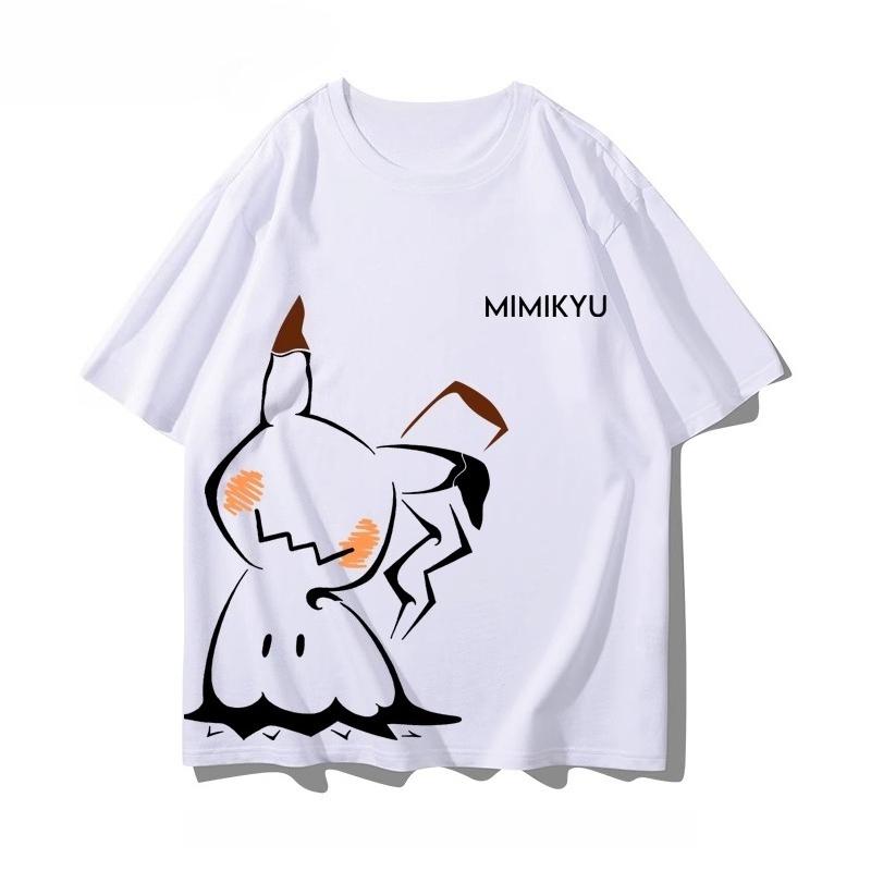 Pokémon Anime Q Edition Printed T-Shirt 2025 Summer Men's and Women's Plus Size Harajuku Trend Loose Casual Short Sleeve Top