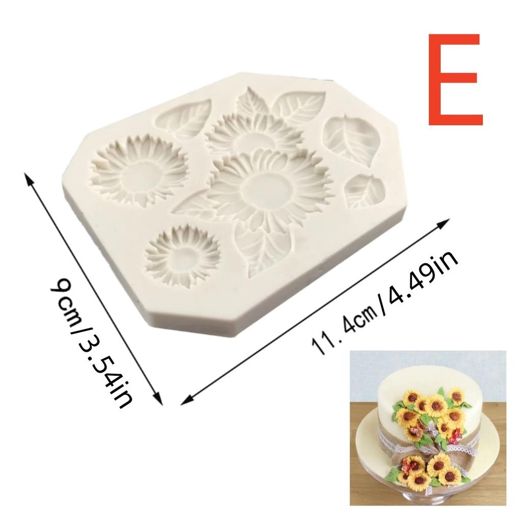 3D Sonnenblumen Kerzenform Silikon Seife Gips Aromatherapie DIY Backwerkzeuge Gips Heimdeko Ton Harz Kunsthandwerk Bouquet