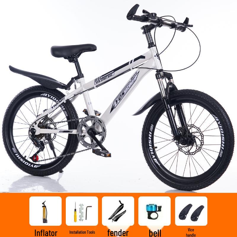 Children's Mountain Bike: Variable Speed, Disc Brake, Ages 6-12, Suitable for Boys, Girls, and Teens