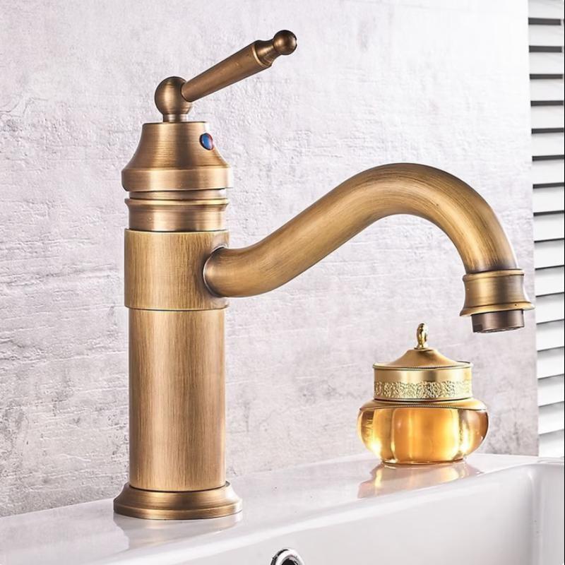 MINXI European Style Black Gold Basin Faucet