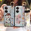 Wristband Cartoon Phone Case For Realme P3 Ultra 5G Anti-knock Lanyard Silicone Wrist Strap Waterproof Phone Holder Cute