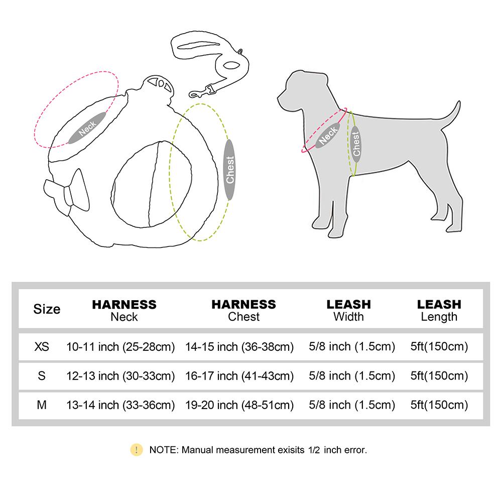 Winter Dog Harness Leash Set Warm Fur Dog Vest And Pet Walking Lead Rope Cute Bowknot Harnesses Soft For Small Medium Dogs Puppy