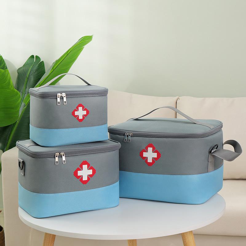 Portable Large-Capacity Medicine Bag: Outdoor Foldable Drug Storage & Travel First Aid Kit