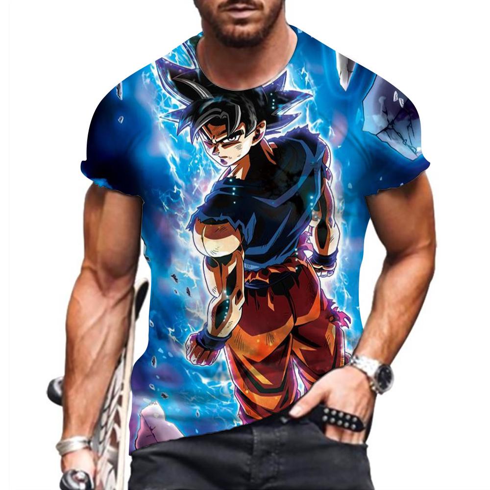 Y2k Men's T-shirt High Quality Dragon Ball Vegeta Tops Hip Hop Goku Harajuku Style Super Saiya 2025