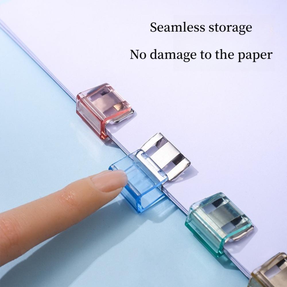 10PCS Small Fresh Push Clip Hand Account Clip Creative Student Test Paper Clip Office Photo File Storage Clip