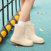 Fashion Women Fashion Rain Shoes Outdoor Waterproof Work Garden Shoes 2025 New Short Tube Rain Boots Soft Bottom Lady Ankle Boot