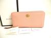 Authentic Marmont GG Light Pink Leather Round Zip Long Wallet #a232  Refurbished