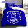 Everton Logo  Pattern Bedding Quilt Set Quilt Cover Pillowcase Home Decoration Birthday Gift (1 * Duvet Cover + 2 * Pillowcase, Without Core)