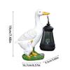 Harz Solar-Enten-Skulptur Super Helles Warmes Licht Solarleuchte Gartenpfahl Licht Energieeinsparung LED Tierfigur Outdoor