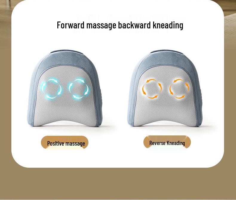 Rechargeable Wireless Massage Pad for Home & Office: Lumbar Support & Vibration Relaxation