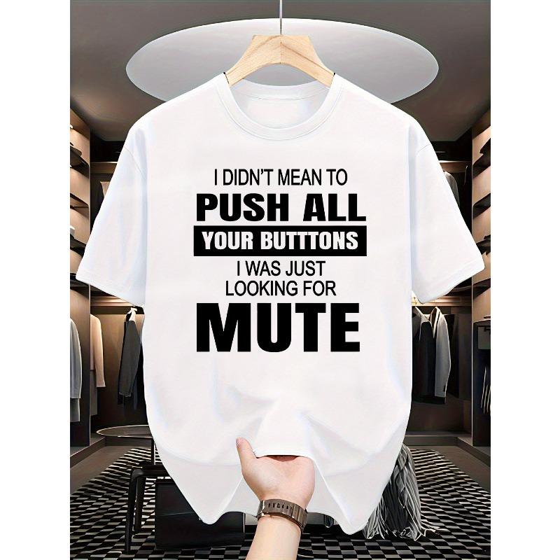 

European sizes Men s Funny Sarcastic Full-Body Print T-Shirt - Loose Fit Crew Neck Casual Streetwear Top Suitable for Parties, Gifts 4XL білий