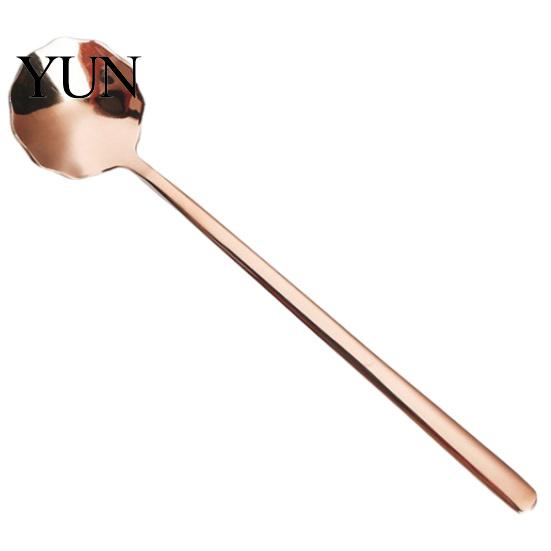 Safe Baby Feeding Utensils 304 Stainless Steel Lace Dessert Spoon, Coffee Stirring Spoon Compact Spoons for Bird Nest Jam Kids, Metal Teaspoon