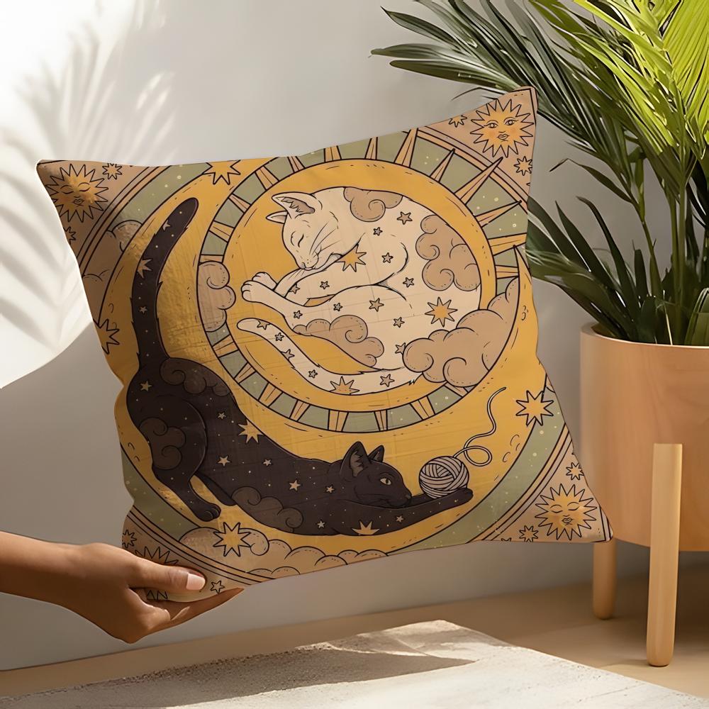 Illustration Of Diagonal Square Art Pillow Case Home Living Room Decoration Linen Pillowcover Pillow Cases Cushion Cover