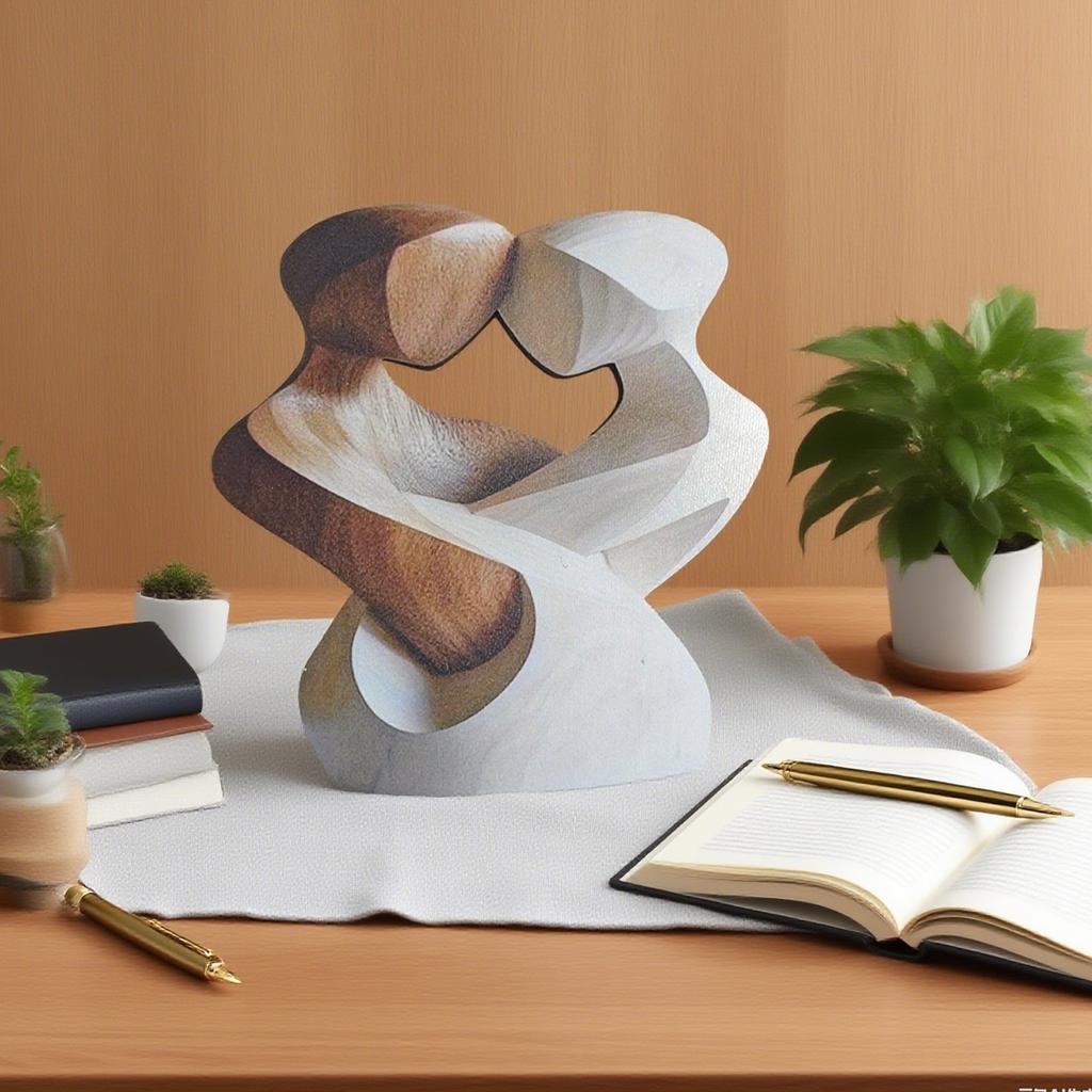 Wood Couple Statue Handcrafted Couple Ornament for Tabletop Hand Carved Artwork Statue for Home Study Shelf Sideboards Table Kid