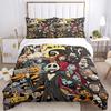 Set Biancheria da Letto a Tema The Nightmare Before Christmas da 3 Pezzi, Include 1 Copripiumino e 2 Federe, Senza Imbottitura, Morbido e Confortevole per Camera da Letto di Casa