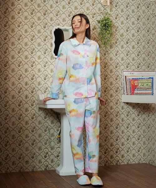 [2Dreamers] Watercolor Sky Cotton Pajama Set [Shipped from Korea] 100% Authentic