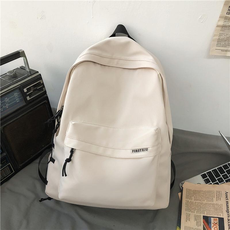 New Schoolbag Women's Simple High School Junior High School Backpack Men's Casual Backpack Dirt-resistant Large-capacity Cross-border