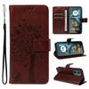 For Motorola Moto G05 4G Phone Case with Stand Cat Tree Pattern Leather Wallet Mobile Cover