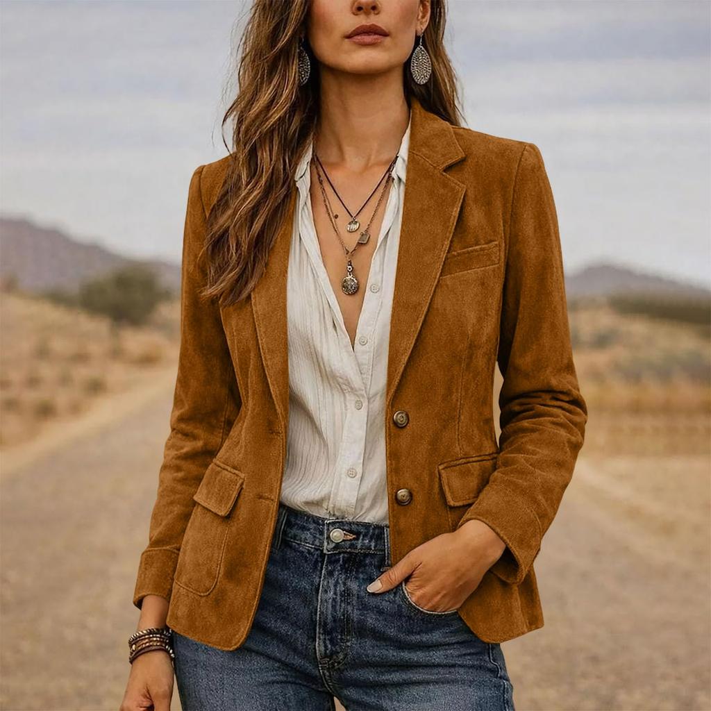 Zweiknopf-Slim-Fit für Damen für Business Casual