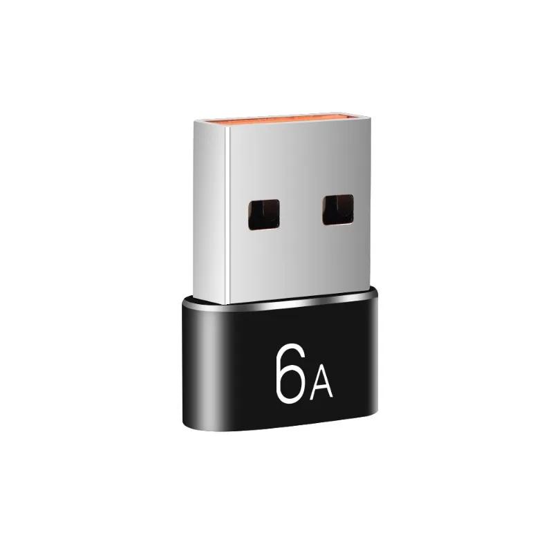 6A USB To Type C OTG Adapter USB-C Male To Type-c Female Charger Converter For Samsung S24 Xiaomi MacBook Data Transfer Adapter