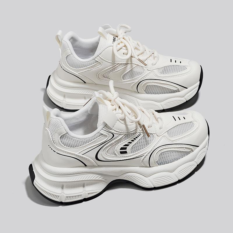 Global retro mesh breathable dad shoes 22 new high-value spring and summer heightening sports shoes