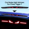 1Pc For Chery Logo Tiggo 7Pro Car Sticker Accessories Taillight Brake Lights Lamp Protector Sticker Carbon Fiber Covers Hawkeye