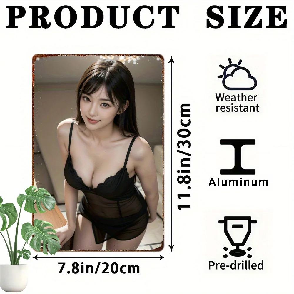 Anime Metal Wall Art 8x12 Inch Vintage Aluminum Sign for Man Cave Home Decor Gift