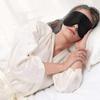 Organic Mulberry Silk Sleep Mask Feather Light and Cloud Soft Eye Cover for Sleeping, Gender-Neutral (Black)