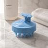 Silicone Scalp Massage Shampoo Brush with Biodegradable Wheat Straw Handle for Deep Hair Cleaning and Scalp Stimulation Suitable for Wet and Dry Hair