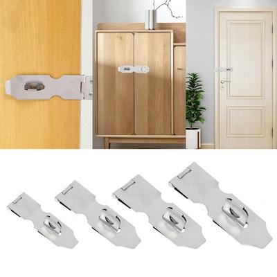 1Pcs New Padlock Clasp Door Lock Hasp Staple Anti Theft Window Staple Buckle Hardware Stainless Steel Shed Latch