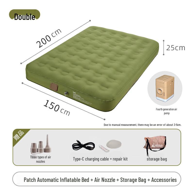 HUILINGYANG Double Outdoor Inflatable Camping Mattress