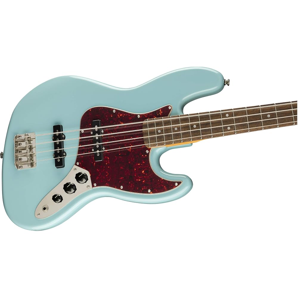 Squier by Fender Electric Bass Classic Vibe '60s Jazz Bass®, Laurel Fingerboard, Daphne Blue with...