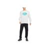 Nike Logo Print Casual Ribbed Crew Neck Comfortable Long Sleeve T-Shirt Men Tops White FV3487-121
