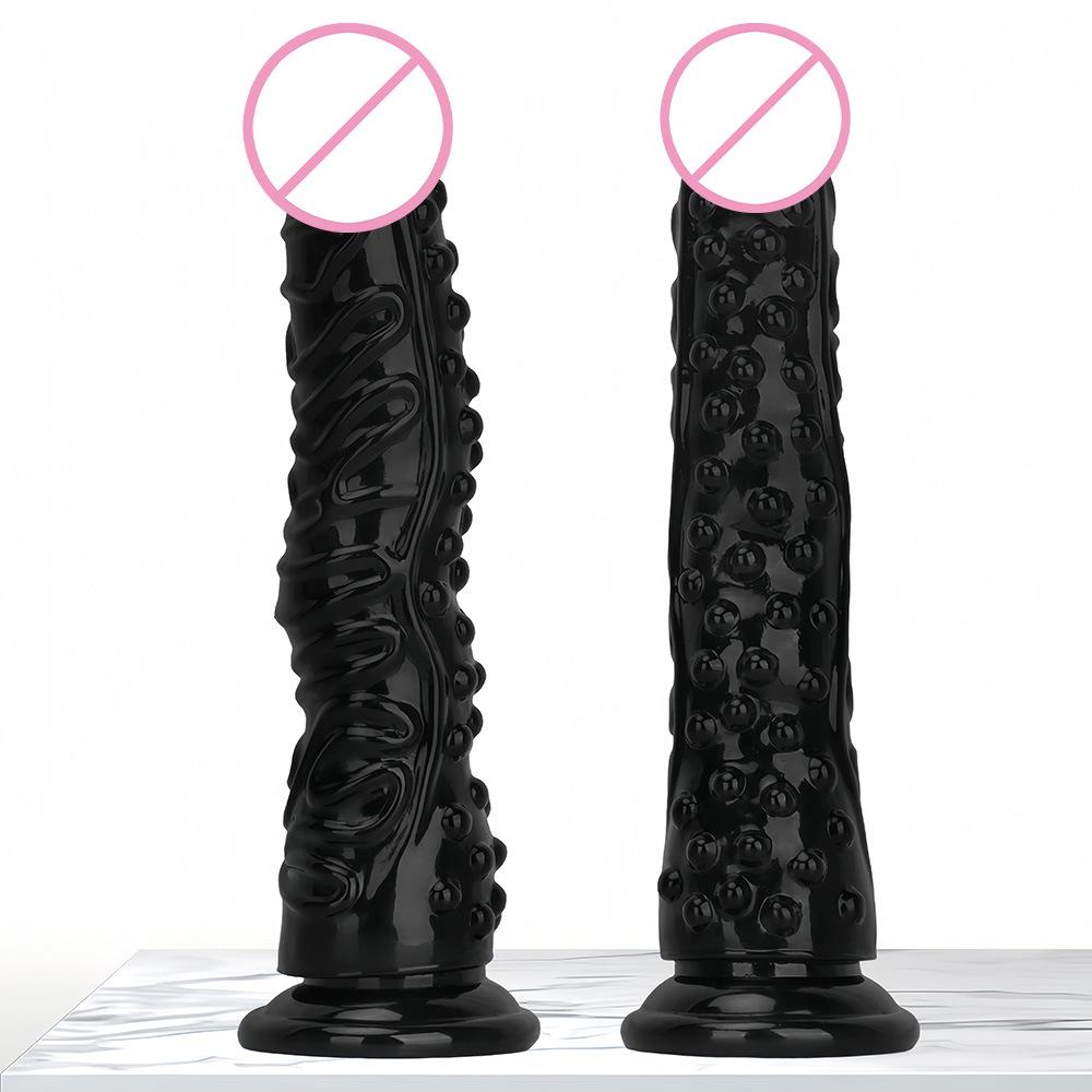 Extra Large Thick and Long Black Giant Simulation Dildo Stallio Anti Anal Blockage Fist Sex