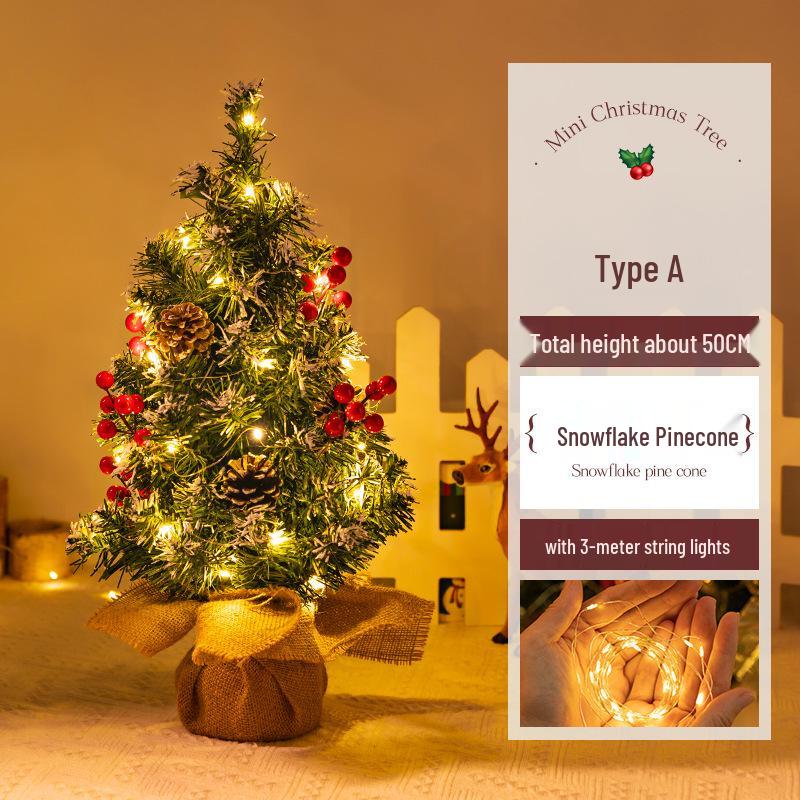 Mini Christmas Tree Ornament: Desktop Decoration & Holiday Photo Prop 2024
