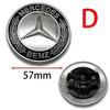 57mm Car Metal Flat Hood Emblem Front Badge Logo Sticker For Mercedes Benz W212 W213 W205 W177 W247 W176 CLS CLA CLK CLG GLS