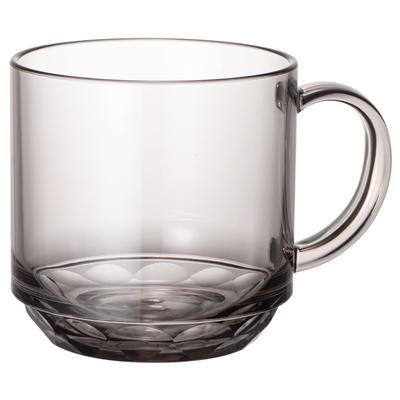 Plakira Niezniszczalny duży kubek szklany do mikrofalówki, zmywarka do naczyń, 340 ml, wyprodukowano w Japonii, na zewnątrz, dla dzieci, na imprezę, w domu, uroczy, stylowy, do palenia, do płukania gardła